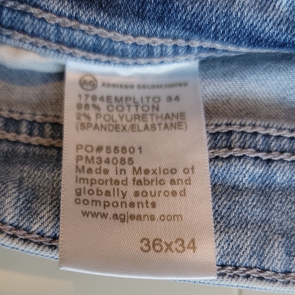 Ag Adriano Goldschmied Blue Relaxed Jeans - Picture 2 of 7